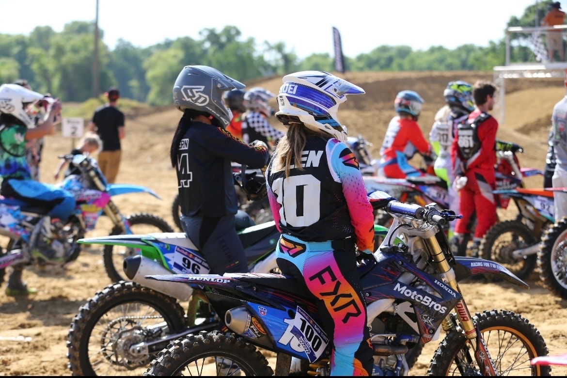 Motocross race — where Christel and Nicole first met